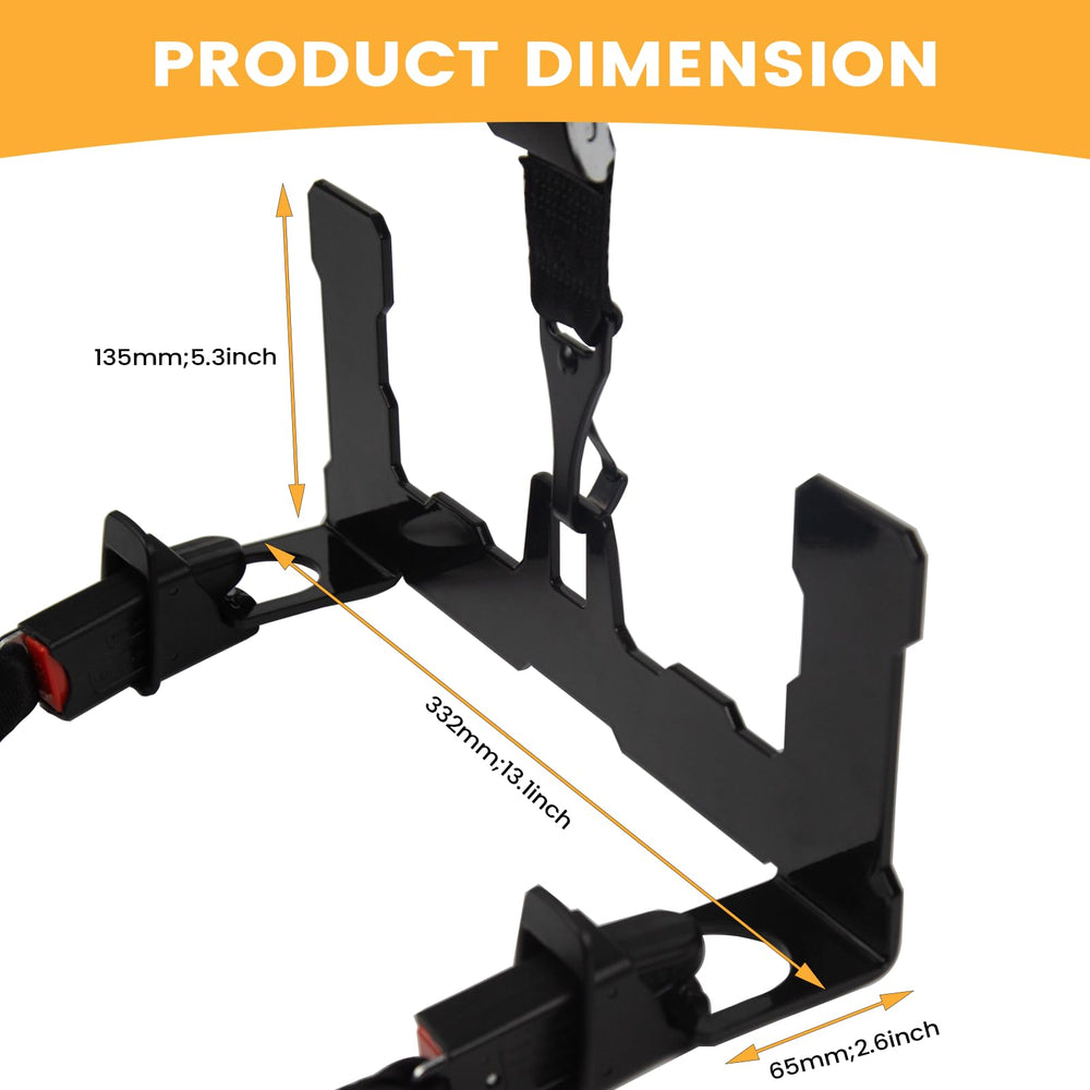KANGIKX ISOFIX adapter bracket installed in vehicle.