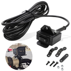 KanSmart 12V winch switch with mounting bracket for secure ATV mounting.