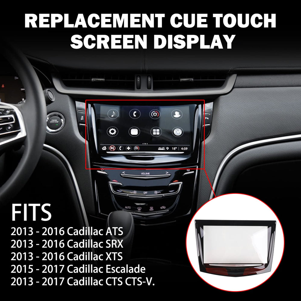 KanSmart Cadillac Cue screen display enhances daytime visibility for safer navigation.