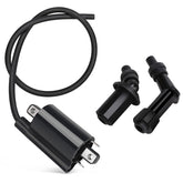 KanSmart ignition coil front view with compact design for Kawasaki Mule.