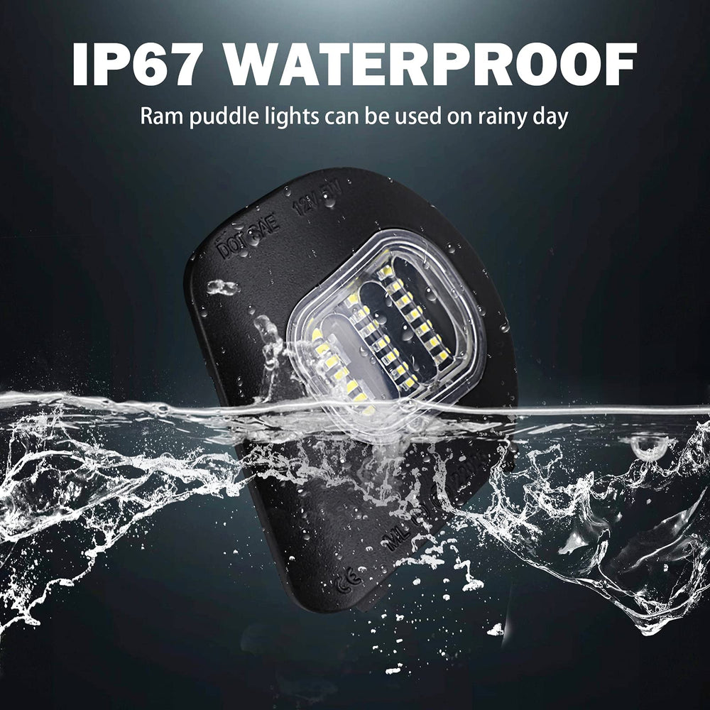KanSmart puddle light with 6000K white LED emits bright ground illumination
