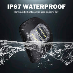 KanSmart puddle light with 6000K white LED emits bright ground illumination