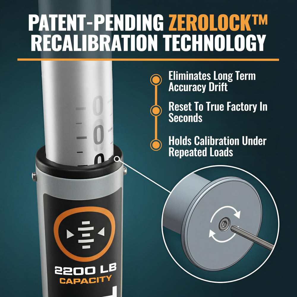 KANU TowPilot scale zero-lock calibration demonstrates drift-free, repeatable results.