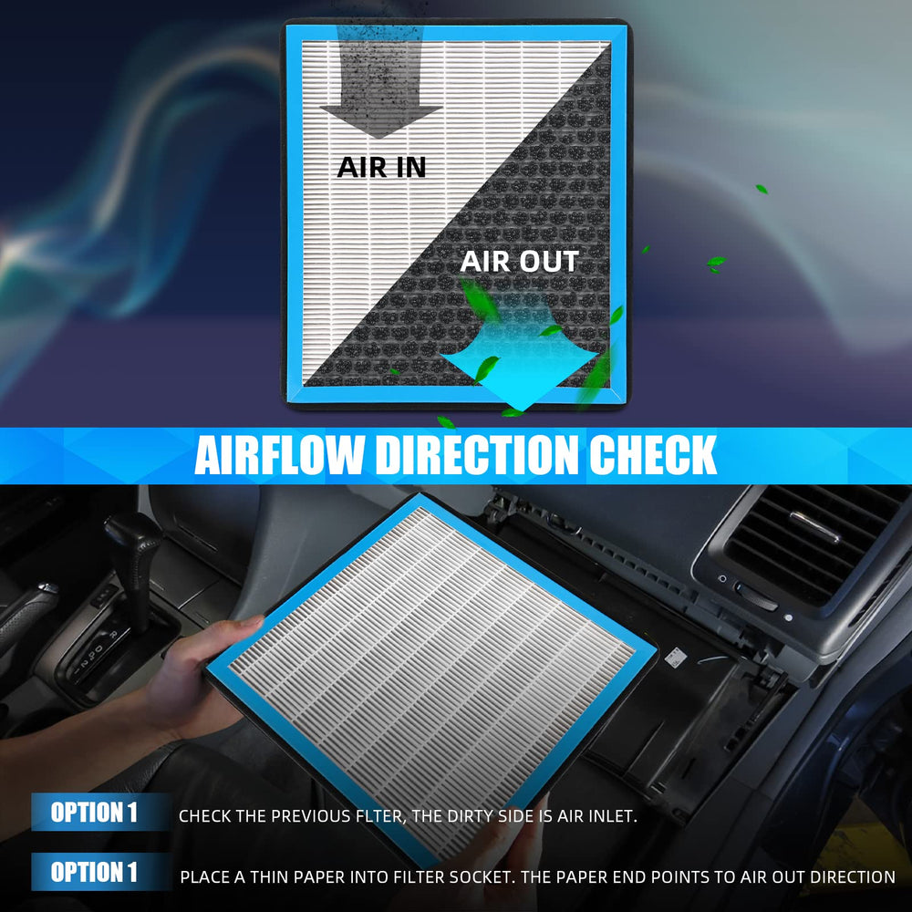 KARCOCA CF10134 inside-car installation illustration for easy replacement.