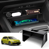 Karltys center console organizer in Golf MK8 improves in-car organization.