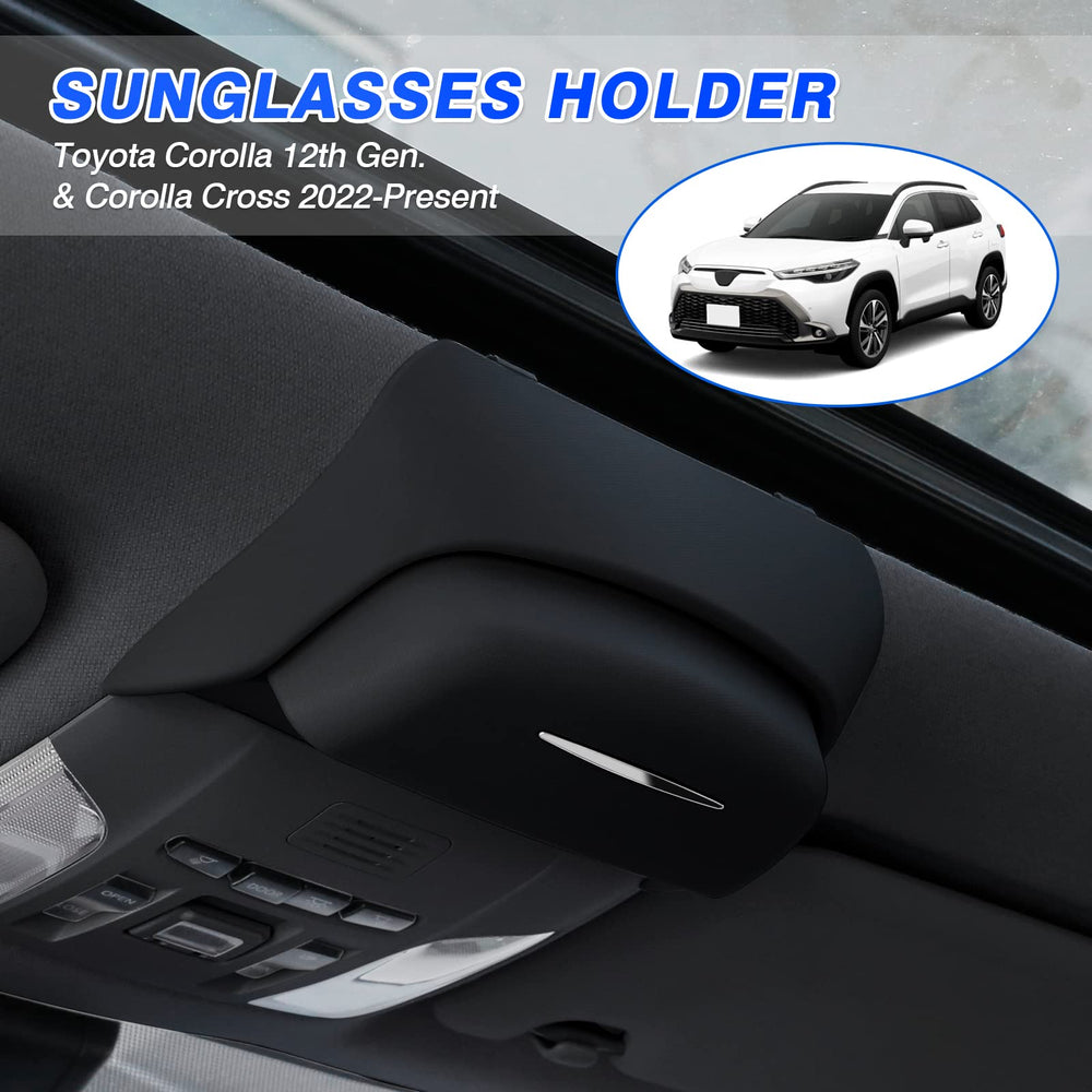Karltys Corolla Cross glasses holder in ABS offers durability and scratch protection.