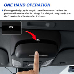 Karltys Corolla Cross sturdy storage reduces clutter by keeping glasses neatly in reach.