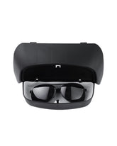 Karltys Corolla Cross sunglasses organizer mounted on moonroof for quick access and protection.