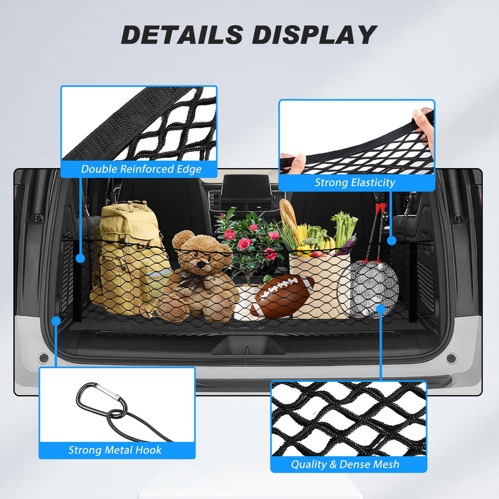 Karltys easy-install hooks secure the net to trunk anchor points.