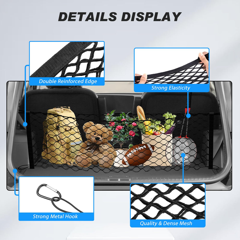 Karltys nylon cargo net for Telluride offers durable, flexible coverage for varied loads.