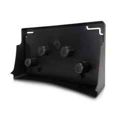 Front bracket design provides simple, secure license plate positioning.