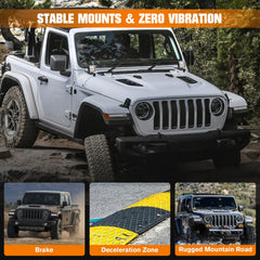 KARSAM anti-scratch high-foot design protects Jeep paint during off-road use