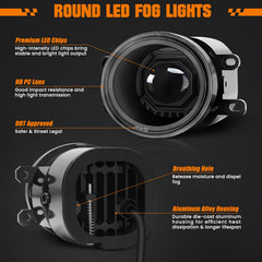 KARSAM RAV4 LED fog lights with wide light dispersion