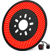 KARSAM spare tire brake light close-up with 6-ring LEDs for Jeep Wrangler