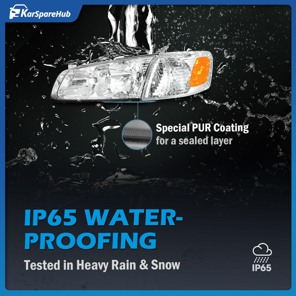 KarSpareHub Camry headlamp packaging image showing packaging and bulb view
