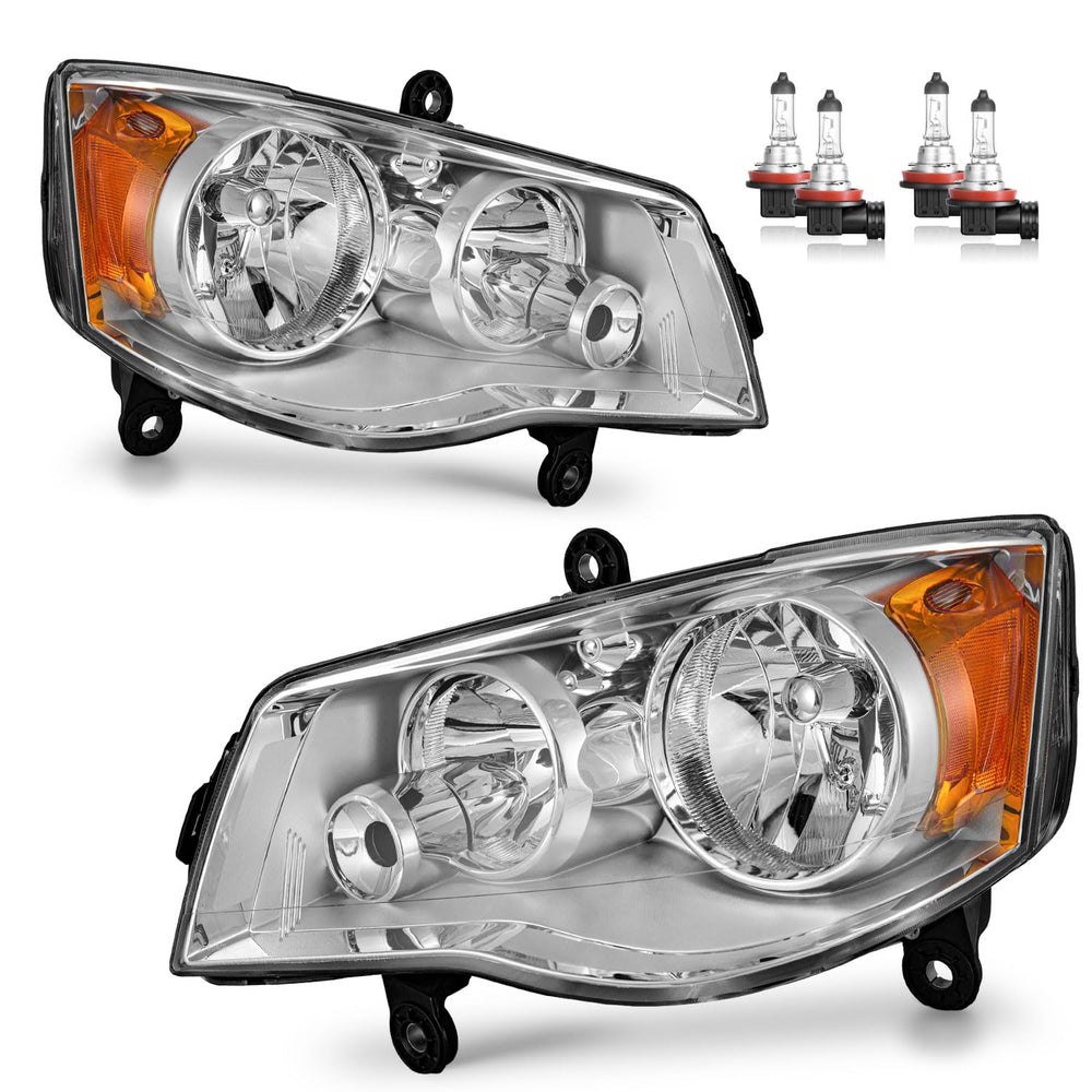 KarSpareHub headlights assembly for Dodge Grand Caravan improves nighttime visibility