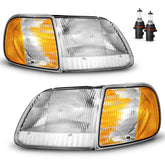KarSpareHub left headlight assembly for precise fit on 1997–2003 F-Series