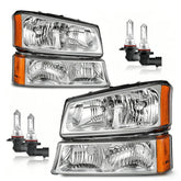 KarSpareHub headlight assembly for Chevy Silverado left side, precise fit and durable performance.
