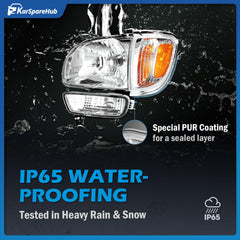 KarSpareHub headlight bulb included for easy replacement