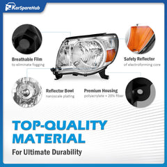KarSpareHub Tacoma headlights package includes bulbs for quick installation.