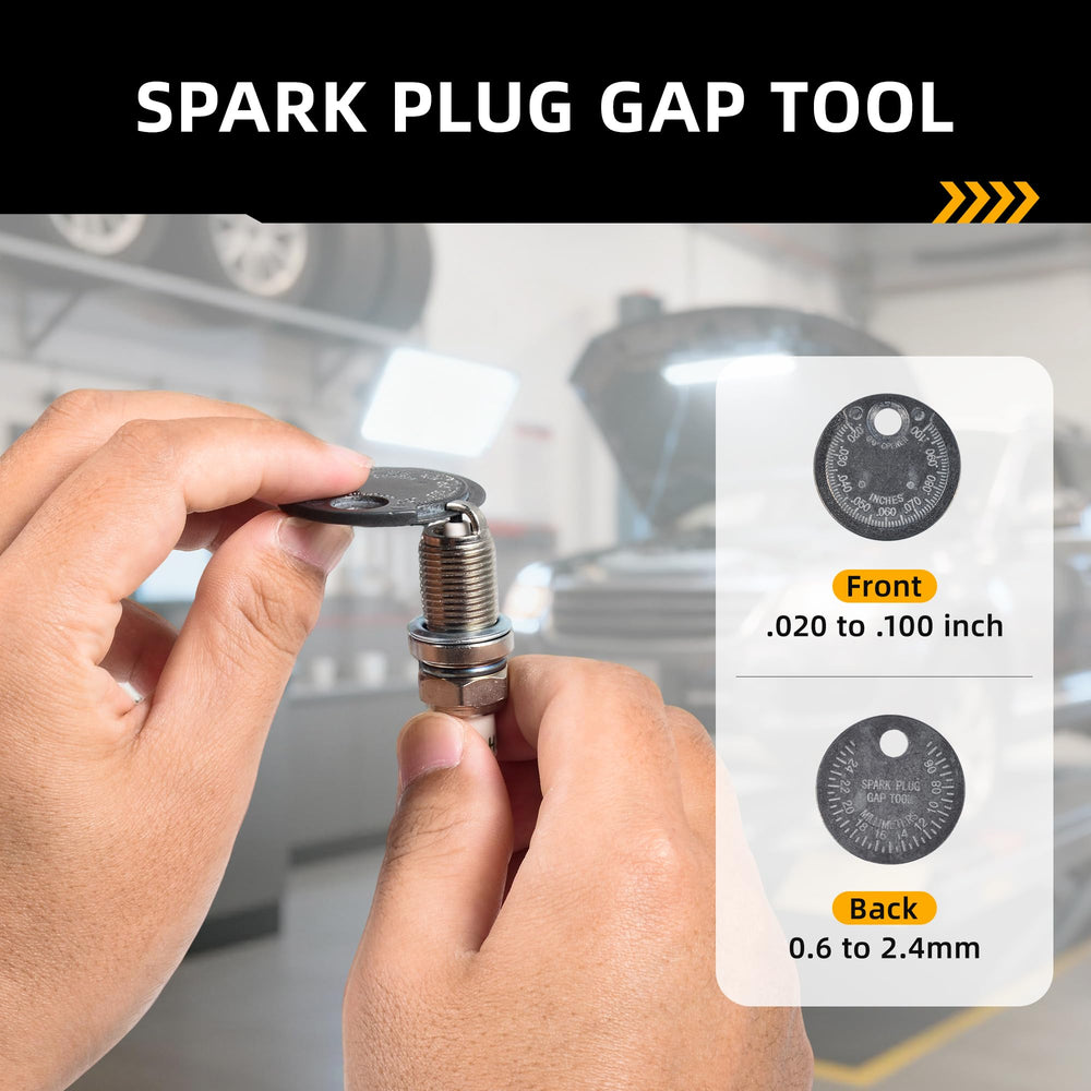 Karvayna spark plug gap tool included for proper ignition setup