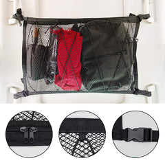 Kaskawise car roof storage mesh helps locate items without crawling