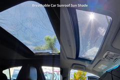 Interior view of Kaskawise magnetic sunroof screen cooling the cabin