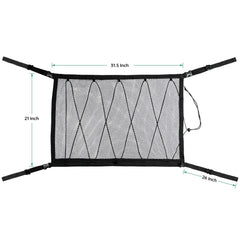 Kaskawise van life cargo net stores lightweight gear for easy access
