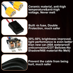 KASLIGHT H4 relay harness compatibility note highlights versatile vehicle fitment.