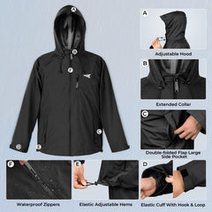 KastKing HydroSense rain pants with adjustable waist for a secure fit.