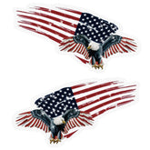 KATISHYRO reflective American eagle magnet for car left side boosts visibility day and night