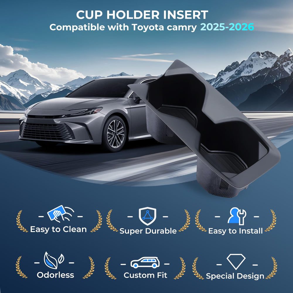 Katorn Camry interior accessory improves cup holder organization.
