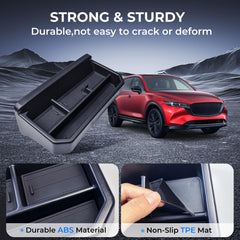 Katorn dash tray installs tool-free behind the CX-5 screen.
