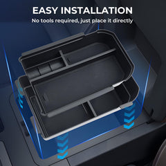 Maximized center console storage space for quick access to essentials.