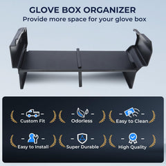 Quick access to essentials with Katorn glove box organizer avoids digging through clutter.