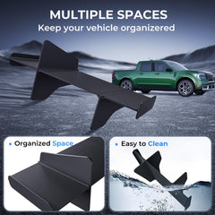 Katorn glove box organizer separates small items like pens and cards.