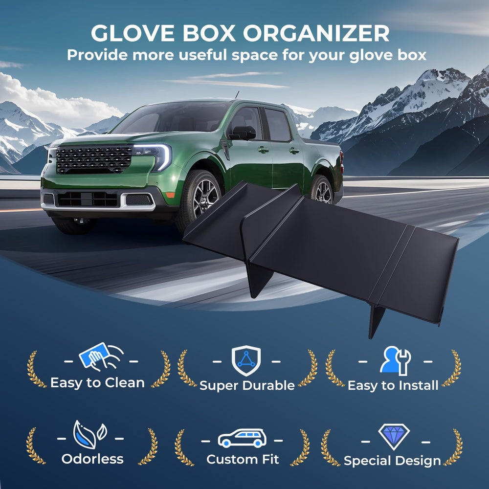 Katorn Maverick cargo-friendly tray keeps manuals and receipts tidy.