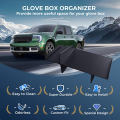 Katorn Maverick cargo-friendly tray keeps manuals and receipts tidy.