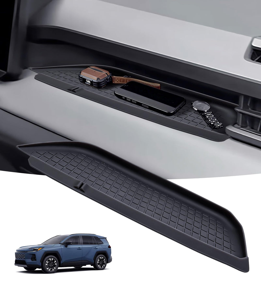 Katorn passenger storage center console tray keeps small items organized.