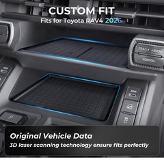 Katorn Rav4 2026 center console storage protective mat keeps essentials in place.