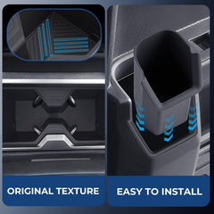 Katorn tool-free installation cup holder inserts demonstrated