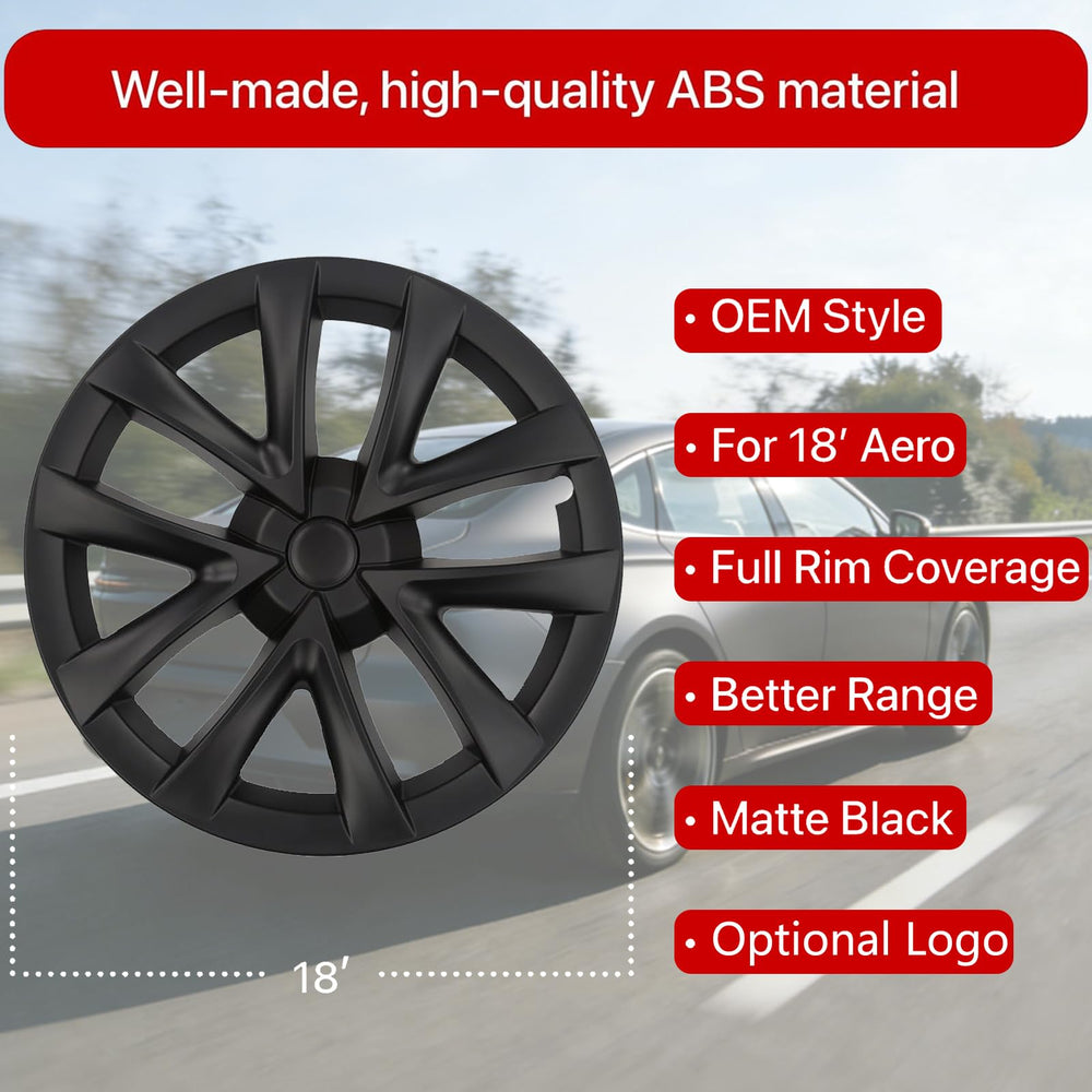 KAVANIC arachnid style hubcap close-up highlighting matte black look