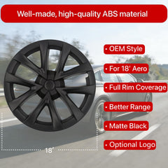 KAVANIC arachnid style hubcap close-up highlighting matte black look