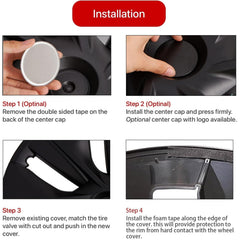 KAVANIC foam tape included for secure wheel installation