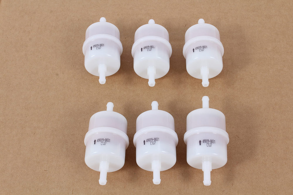 Kawasaki 49019-0031 fuel filter for EFI engines; easy replacement with standard tools.