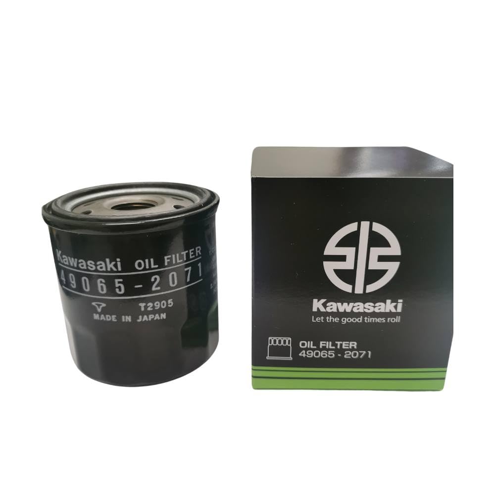 Kawasaki 49065-2071 oil filter visual with engine components