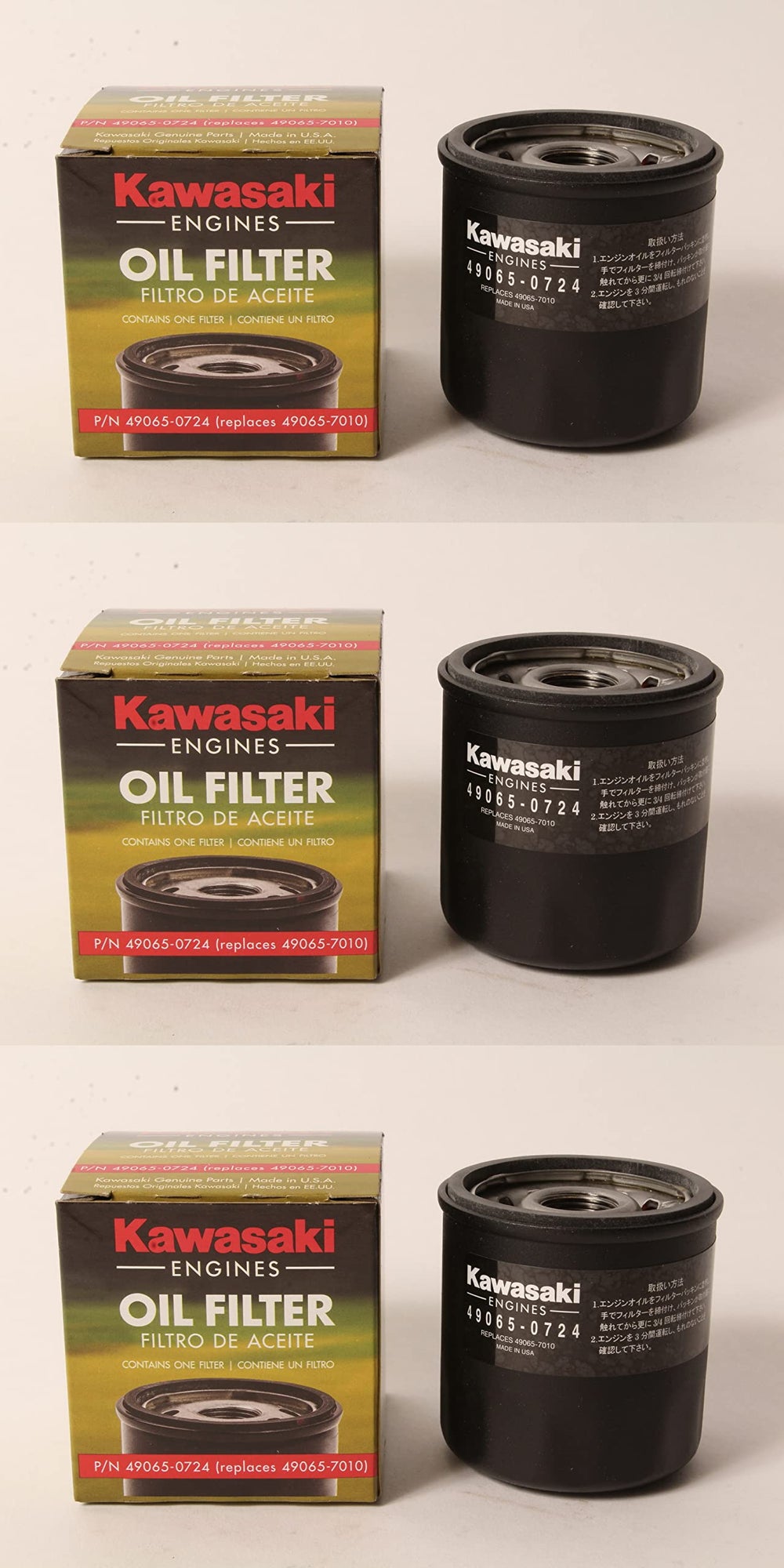 Kawasaki 49065-0724 close-up highlights durable construction for engine protection.
