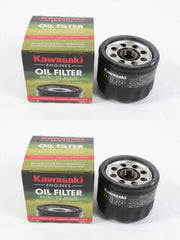 Kawasaki 49065-0721 oil filter pack side view highlighting compact filters for easy handling