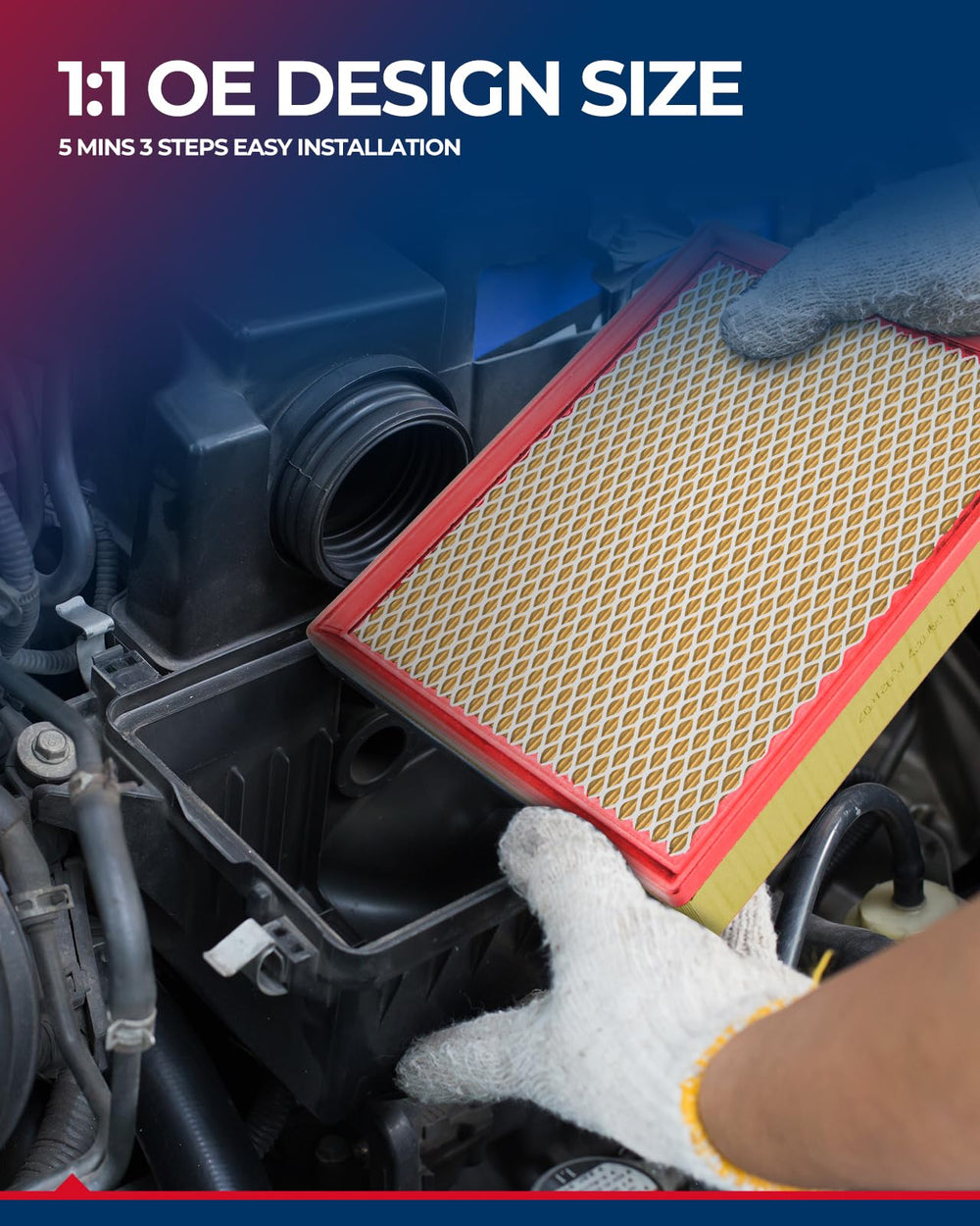 KAX CA11876 engine air filter – A3 and TT Quattro compatible visuals for reliable performance