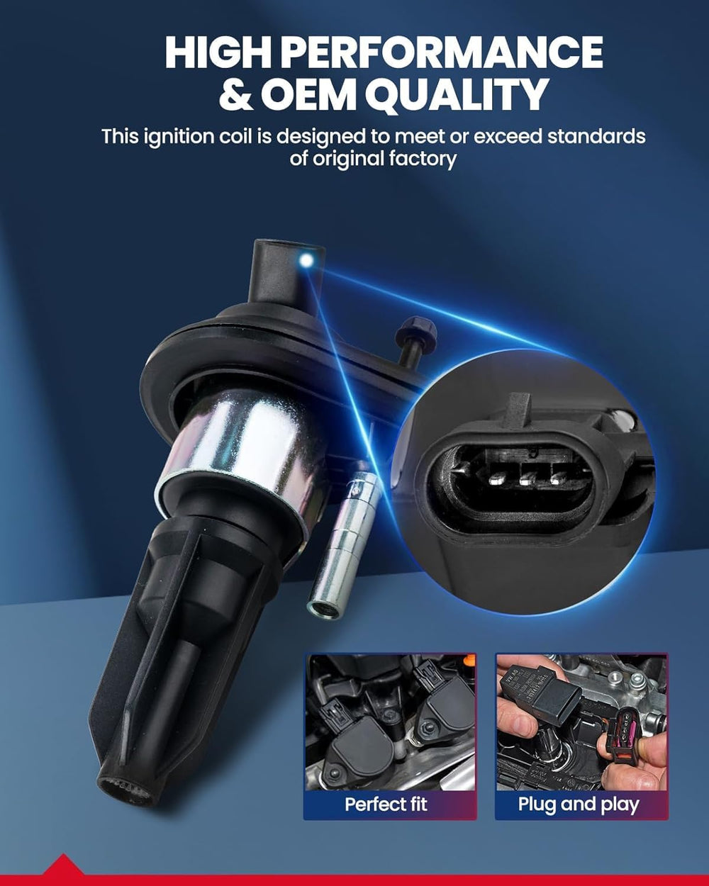 KAX double iridium spark plugs for durable, long-lasting performance.